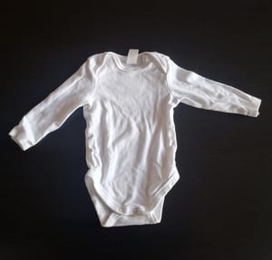 4er Set Baby Langarmbodys Gr.62/68 – Weiß – Bild 4 von 9