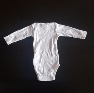 4er Set Baby Langarmbodys Gr.62/68 – Weiß – Bild 7 von 9