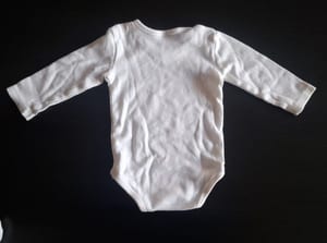 4er Set Baby Langarmbodys Gr.62/68 – Weiß – Bild 9 von 9
