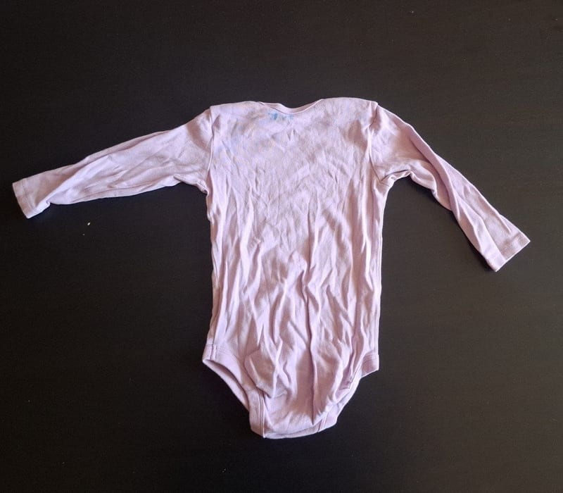 Baby 3er Set Langarmbodys Gr.74/80 – Lila/Blau/Rot – Bild 5 von 9