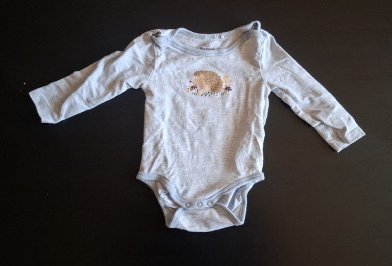 Baby 3er Set Langarmbodys Gr.74/80 – Lila/Blau/Rot – Bild 6 von 9