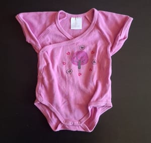 Baby 5er Set Kurzarmbodys Gr.74/80 – Rosa/Blau/Weiß – Bild 2 von 10