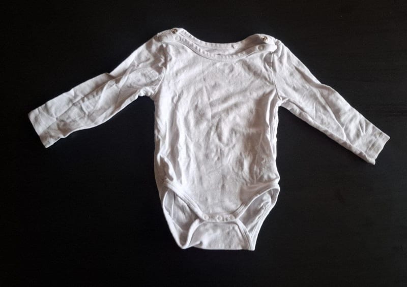 Baby 2er Set Langarmbodys Gr.80 – Weiß/Schwarz – Bild 3 von 5