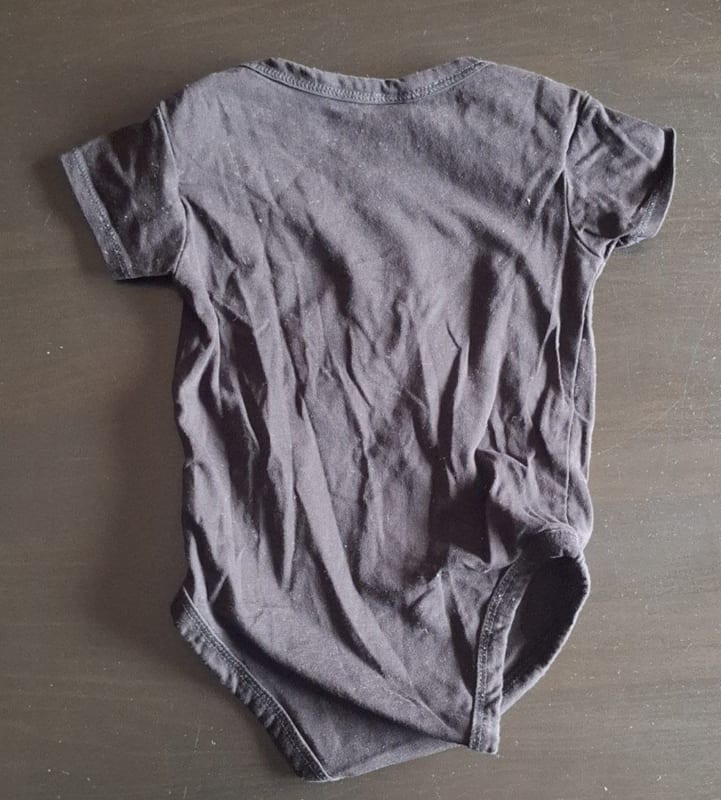 Schwarzer Baby-Kurzarmbody Gr.80 – Bild 2 von 2