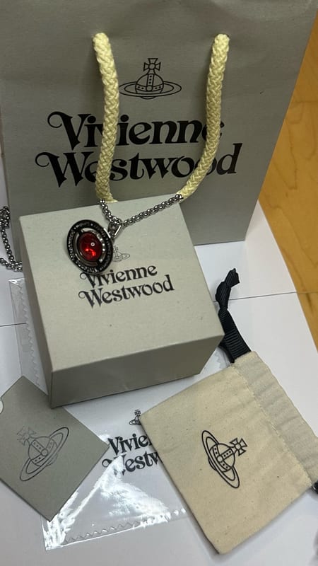 Vivienne Westwood Damen necklace Orb – Rot – Bild 3 von 9