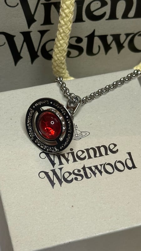 Vivienne Westwood Damen necklace Orb – Rot – Bild 4 von 9