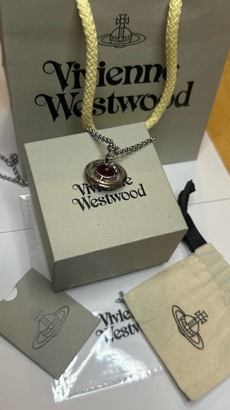 Vivienne Westwood Damen necklace Orb – Rot – Bild 5 von 9