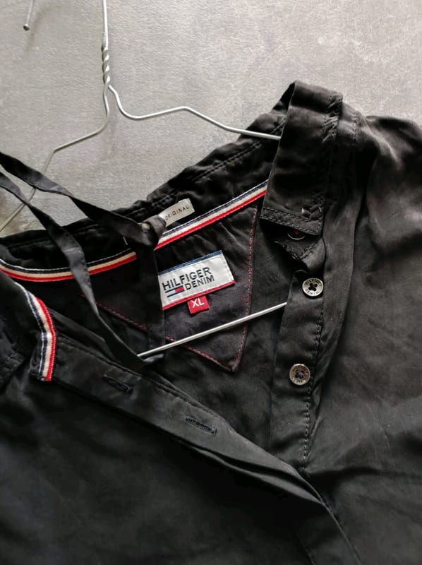 Hilfiger Denim Damen Schwarzes Hemdkleid – Größe S – Bild 2 von 4