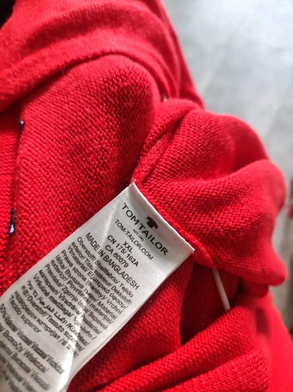 Damen Roter offener Cardigan mit gerafften Ärmeln – Größe XXL – Bild 6 von 6