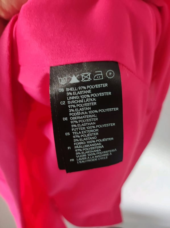 Damen Pinkes Etuikleid mit V-Ausschnitt und kurzen Ärmeln – Größe 36 – Rosa – Bild 5 von 8