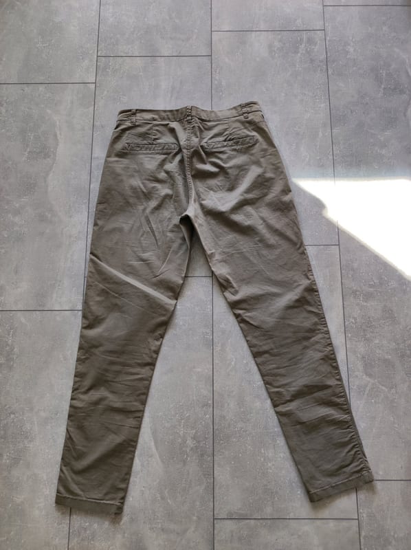 Damen Khakifarbene Chino-Hose, schmal geschnitten – Größe 38 – Grün – Bild 5 von 5