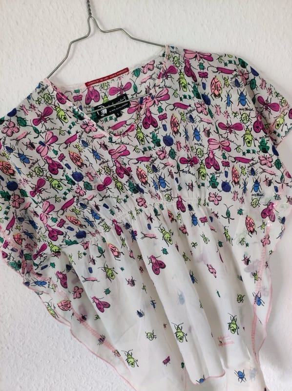 Andy Warhol by Pepe Jeans Damen Bluse mit buntem Print – Größe S – Weiß – Bild 2 von 7