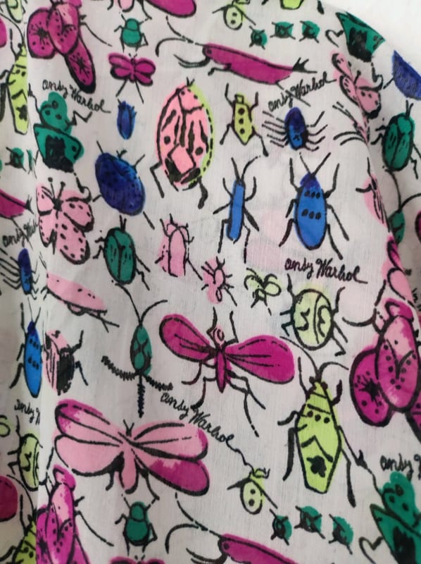 Andy Warhol by Pepe Jeans Damen Bluse mit buntem Print – Größe S – Weiß – Bild 4 von 7