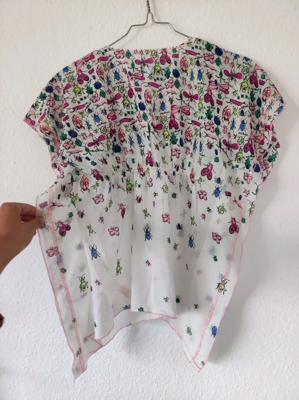 Andy Warhol by Pepe Jeans Damen Bluse mit buntem Print – Größe S – Weiß – Bild 6 von 7