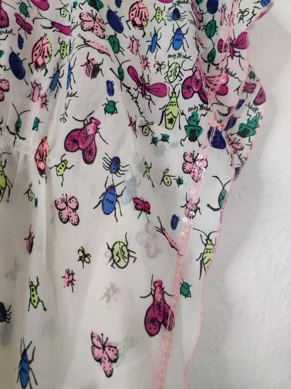 Andy Warhol by Pepe Jeans Damen Bluse mit buntem Print – Größe S – Weiß – Bild 7 von 7