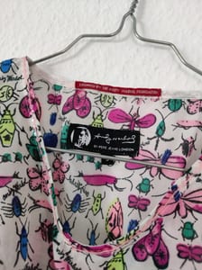 Andy Warhol by Pepe Jeans Damen Bluse mit buntem Print – Größe S – Weiß – Bild 3 von 7