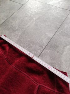 Damen Wollrock in Bordeaux mit Seitentaschen – Größe 38 – Rot – Bild 6 von 7