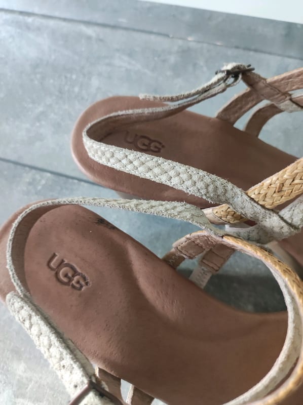UGG Damen Keilsandalen Gr. 42 – Beige – Bild 4 von 8
