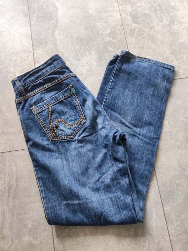 Hessnatur Damen Jeans, gerade geschnitten – Größe 38 – Blau