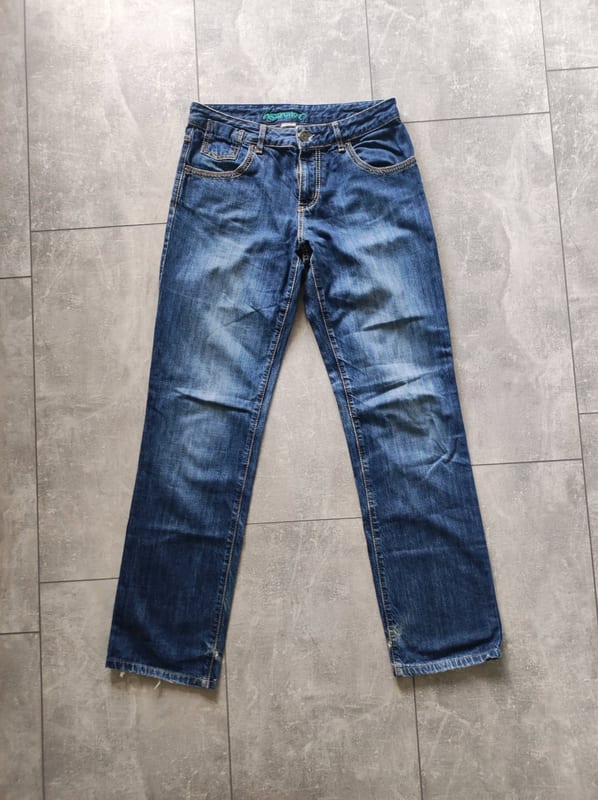 Hessnatur Damen Jeans, gerade geschnitten – Größe 38 – Blau – Bild 2 von 7