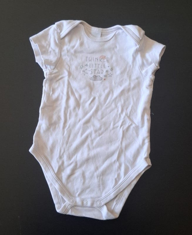 Baby 3er Set Kurzarm-Bodys Gr.86 – Weiß/Bunt – Bild 7 von 8