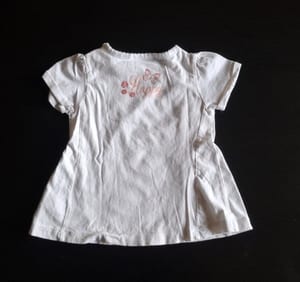 Süßes Kinder T-Shirt / Kurzarmshirt Gr. 74 – Weiß – Bild 2 von 2