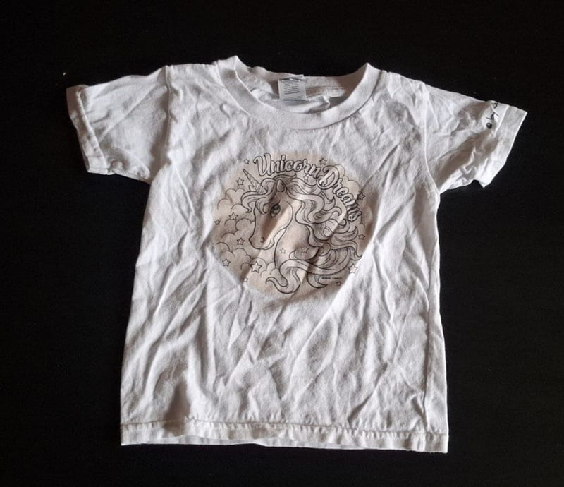 Mädchen Süßes Magisches UV-T-Shirt mit Einhorn-Motiv Gr.80 – Weiß