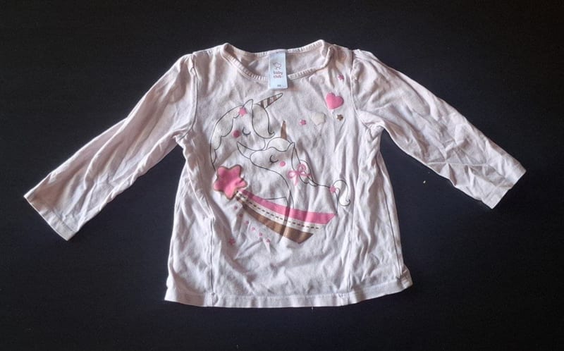 Mädchen Niedliches Langarmshirt Gr.86 – Rosa