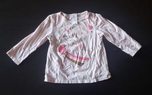 Mädchen Niedliches Langarmshirt Gr.86 – Rosa