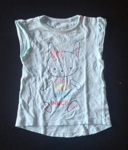 Mädchen Süßes T-Shirt Gr. 86 – Blau