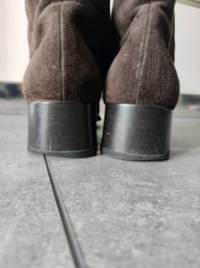 Damen Braune Wildleder-Stiefeletten mit Schnürung – Größe 39 – Bild 6 von 7
