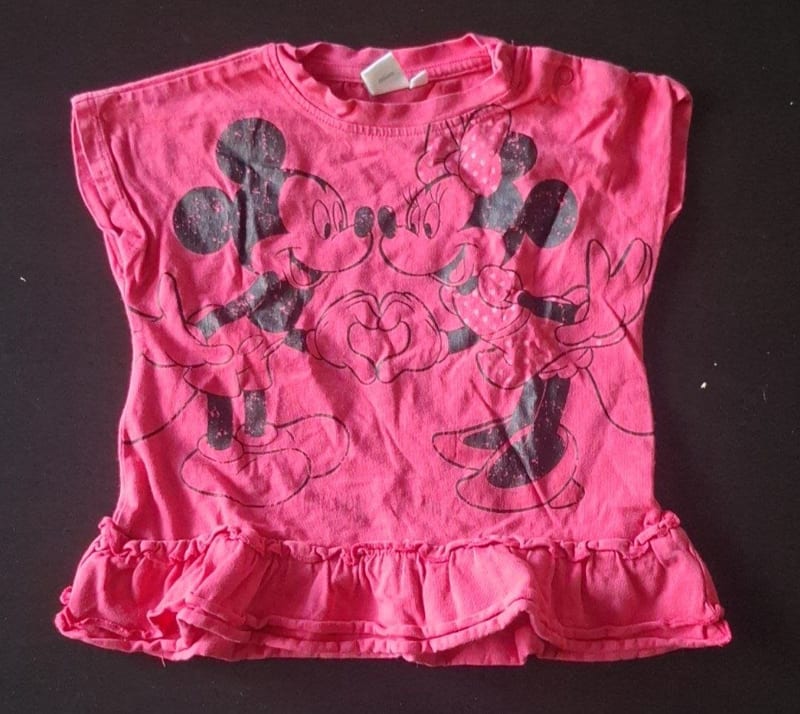 Mädchen Süßes Disney T-Shirt mit Mickey & Minnie Gr.86 – Rosa