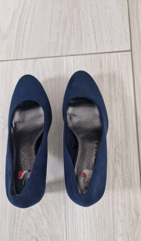 Damen Dunkelblaue Pumps mit Absatz – Größe 39