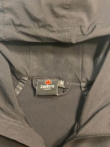 Herren Zavetti Canada Windbreaker Kapuze Schwarz – Größe M – Bild 4 von 5