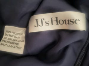 Damen Dunkelblaues Kleid mit Spitzenapplikationen und Pailletten – Größe S – Blaugrau – Bild 3 von 3