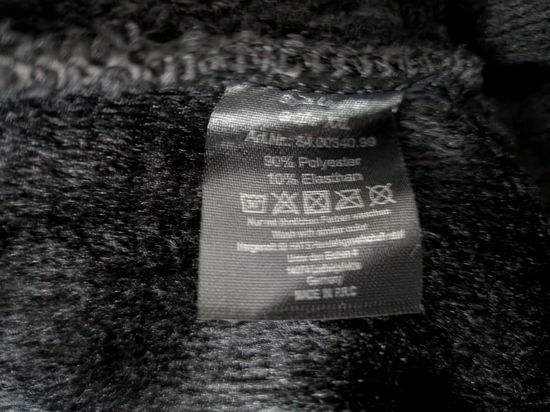 Damen Schwarze Leggings mit silbernen Seitenstreifen – Größe L/XL – Bild 6 von 6