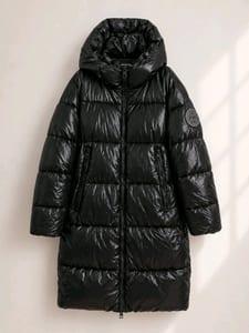 Damen Hochwertiger Daunen Optik Mantel, schwarz 38/40 ungetragen – Größe L