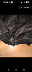 Schwarze Fliegerjacke mit Pelzkragen – Herren – Größe 54 – Bild 4 von 10