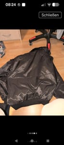 Schwarze Fliegerjacke mit Pelzkragen – Herren – Größe 54 – Bild 8 von 10