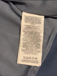 Herren Windbreaker Jacke mit Kapuze – Blau und Gelb – Größe M – Bild 7 von 7