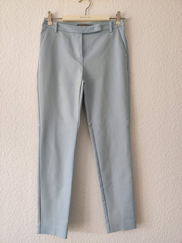 Damen Hosenanzug in Hellblau – Blazer und Stoffhose – Größe 34 – Bild 6 von 8