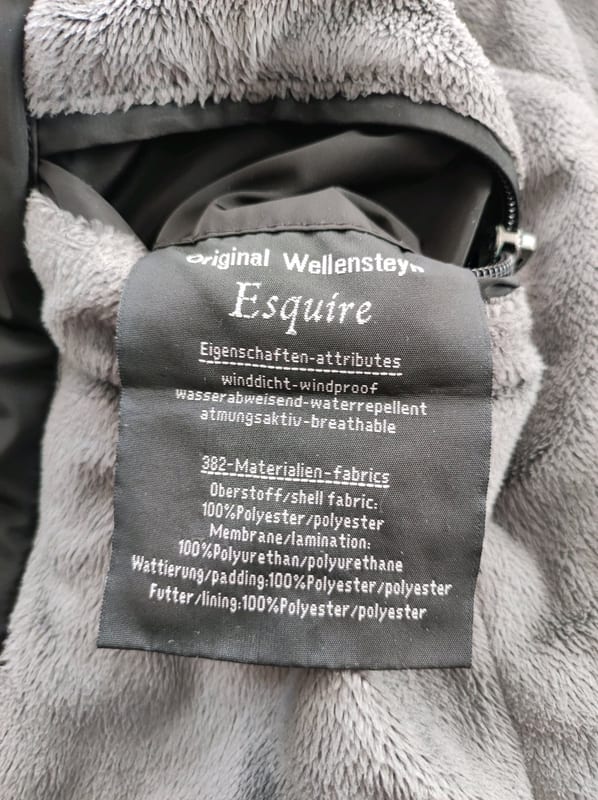 Damen Winterjacke mit Kunstfellkapuze und Gürtel – Schwarz – Größe XS – Bild 9 von 10