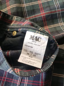 Damen Karierte Hose mit Rot-Grün-Muster, Five-Pocket-Schnitt – Bild 4 von 6