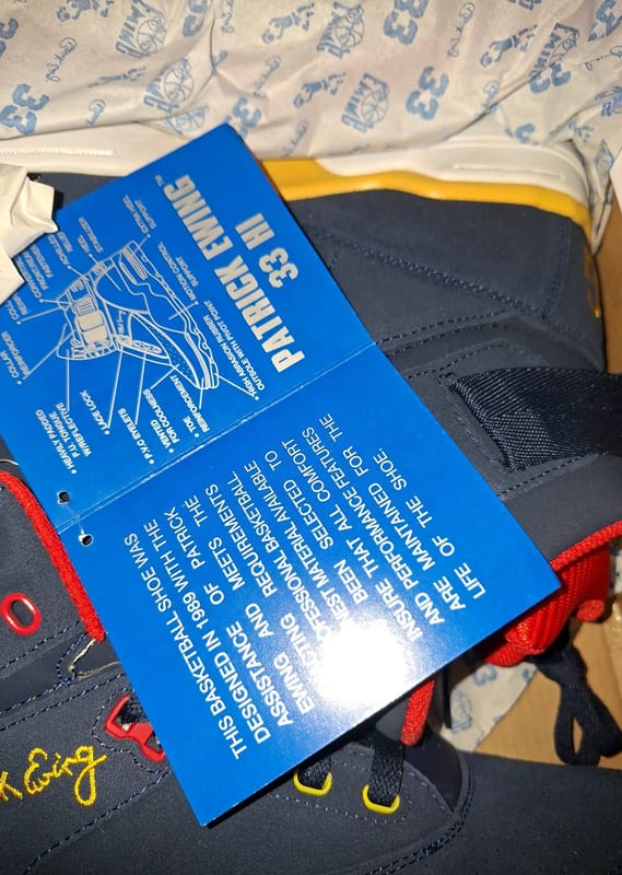 Patrick Ewing Herren 33 Hi – 43 Sneaker in Originalverpackung – Größe 43 – Blau – Bild 4 von 9