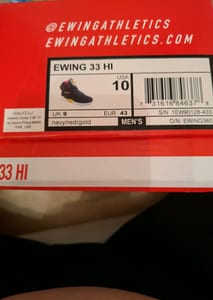 Patrick Ewing Herren 33 Hi – 43 Sneaker in Originalverpackung – Größe 43 – Blau – Bild 9 von 9
