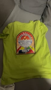 Herren Neongrünes T-Shirt mit Motivdruck – Casablanca – Größe M – Bild 2 von 2