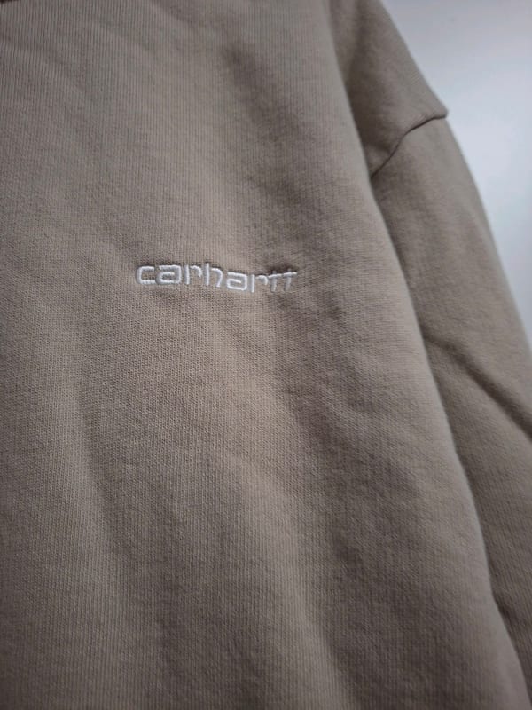 Herren Beiger Kapuzenpullover carharrt – Größe L – Bild 2 von 9