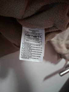 Herren Beiger Kapuzenpullover carharrt – Größe L – Bild 9 von 9
