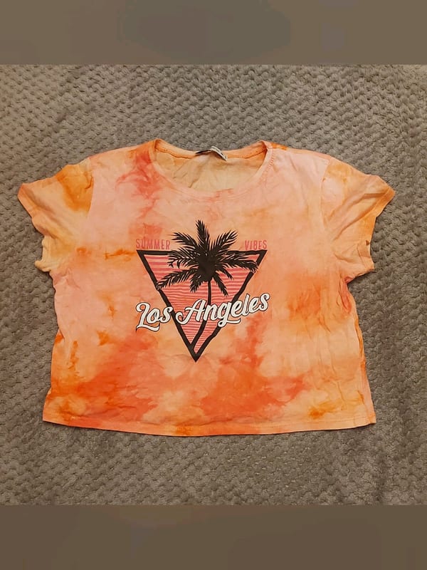 Damen bauchfreies T-shirt – Größe M – Orange