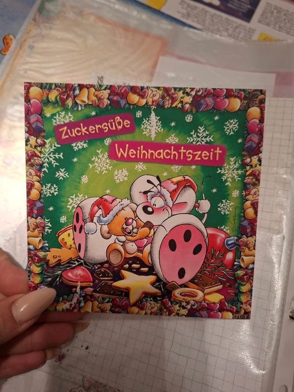 diddl Zuckersüße Weihnachtszeit – Duftkarte Postkarte